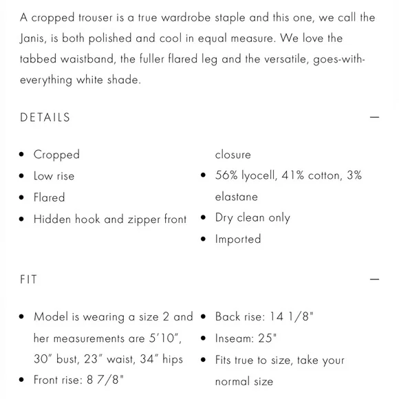 Alice + Olivia “Janis” Low Rise Crop Flare Pants. Ladies 6 - Picture 5 of 16